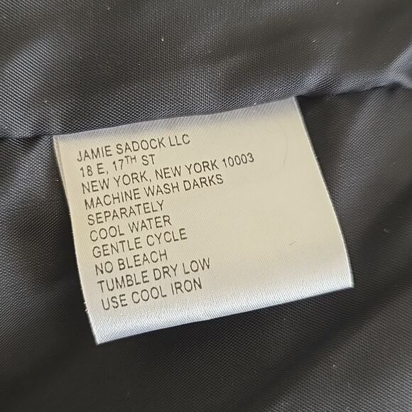 Jamie Sadock Black Hybrid Vest/Jacket with White Embroidered Accents M - Picture 10 of 11